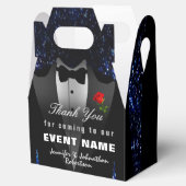 ブラックタキシードありがとう |ギフトボックス フェイバーボックス (オープン)