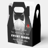 ブラックタキシードありがとう |ギフトボックス フェイバーボックス (オープン)