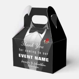 ブラックタキシードありがとう |ギフトボックス フェイバーボックス