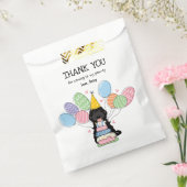 ブラックタキシードコックパプオカバプー誕生日パーティー フェイバーバッグ (封をした状態)