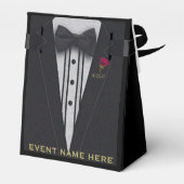 ブラックタキシード |ギフトボックス フェイバーボックス (裏面サイド)