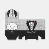 ブラックタキシード – ゲストビーフサンキュー フェイバーボックス (折り畳みなし)