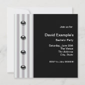 ブラックタキシード ラスベガス バチェラーパーティー 招待状 (裏面)