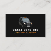 ブラックタクシーキャブ料金表 名刺 (正面)