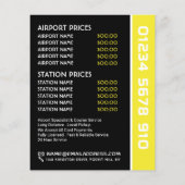 ブラックタクシーブサークルロゴ付き価格表 チラシ (裏面)