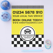 ブラックタクシーブサークルロゴ付き価格表 チラシ (シングル)