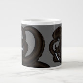 ブラックタコオーバーいかり ジャンボコーヒーマグカップ (正面)