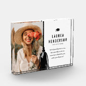 ブラックタッセルカスタム写真卒業 フォトブロック (左)