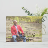 ブラックタッセルワースHasle写真卒業 案内状 (スタンド正面)