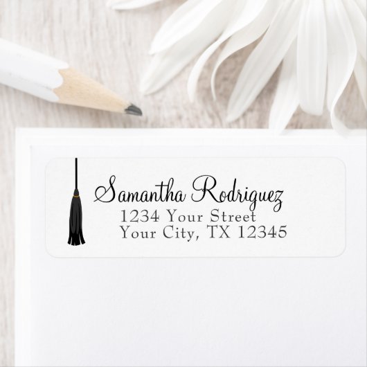 ブラックタッセル卒業ラベル ラベル (インサイチュ)