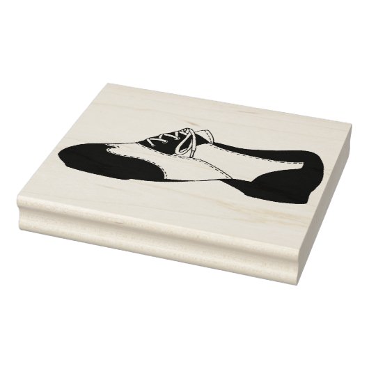 ブラックタップダンスオックスフォードタップダンスシューズ先生 ラバースタンプ (スタンプ)