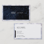 ブラックタブ付きディバイダーライン/ナイトスカイビジネスC 名刺 (正面/裏面)