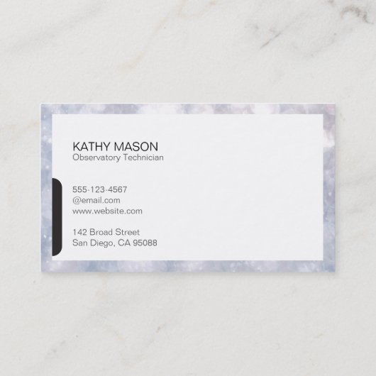 ブラックタブ付きディバイダーライン/ナイトスカイビジネスC 名刺 (裏面)