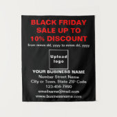 ブラックタペストリーのビジネスブラックフライデーセール タペストリー (正面)