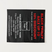 ブラックタペストリーのビジネスブラックフライデーセール タペストリー (正面(横))