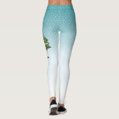 ブラックタンカバリエールキングチャールズスパニエル犬イン冬 レギンス (裏面)