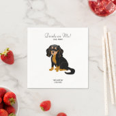 ブラックタンカバリエ結婚のカクテルナプキンス スタンダードカクテルナプキン (インサイチュ)