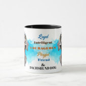 ブラックタンダッシュント犬ロイヤルフレンド マグカップ (中央)