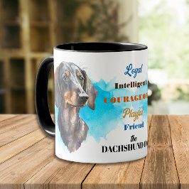 ブラックタンダッシュント犬ロイヤルフレンド マグカップ