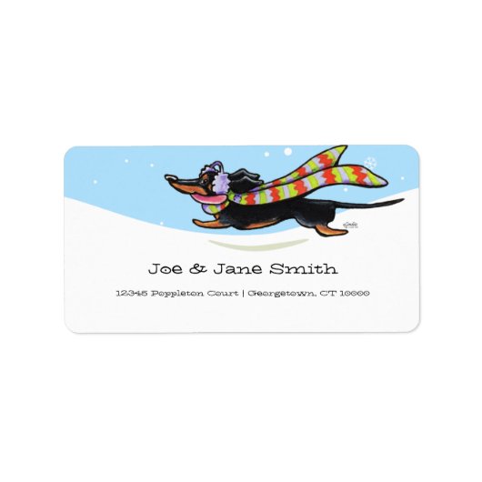 ブラックタンダッシュント走寒冬 ラベル (正面)