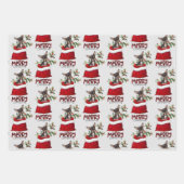 ブラックタンチワホアドグインホリデー抱き枕 ラッピングペーパーシート (正面2)