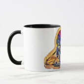 ブラックタンドイツの羊飼い子犬 マグカップ (左)