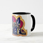 ブラックタンドイツの羊飼い子犬 マグカップ (正面右)