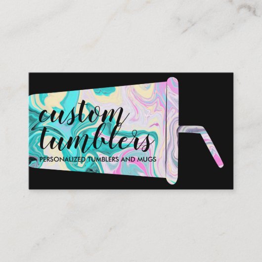 ブラックタンブラータンブラーショップクラフター 名刺 (正面)