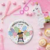 ブラックタンブリュッセルグリフォン犬の誕生日パーティー ペーパープレート (パーティー)