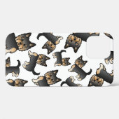 ブラックタン ヨークシャテリア 犬柄 Case-Mate iPhoneケース (裏面 (横))