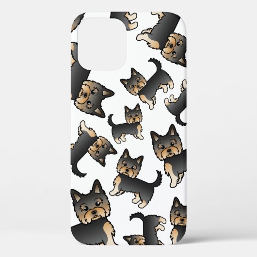 ブラックタン ヨークシャテリア 犬柄 Case-Mate iPhoneケース (裏面)