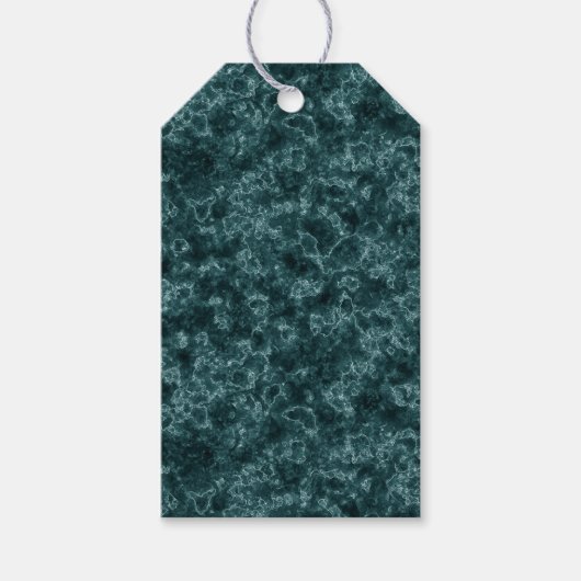 ブラックターコイズ大理石 ギフトタグ (正面)