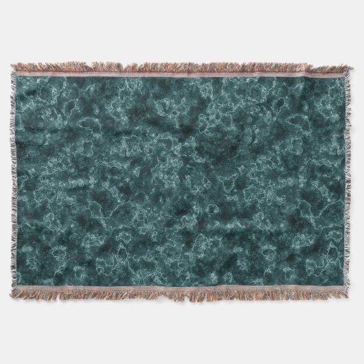 ブラックターコイズ大理石 スローブランケット (正面)