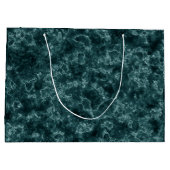 ブラックターコイズ大理石 ラージペーパーバッグ (裏面)