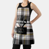 ブラックタータンチェックフェイクプレイドポケットスプーン&ウィスク エプロン (インサイチュ)