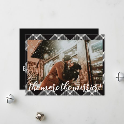 ブラックタータン クリスマス 妊娠発表 (正面/裏面インサイチュ)