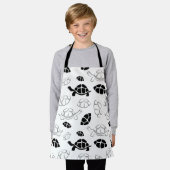 ブラックタートル エプロン (着用した状態)