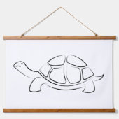 ブラックタートル 吊り下げ型タペストリー (正面2)
