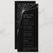 ブラックダイエレガントアモンドスパイダーウェブフラット4コース メニュー (正面/裏面)