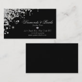 ブラックダイヤエレガントモンドのジュエルがデザインした輝き 名刺 (正面/裏面)