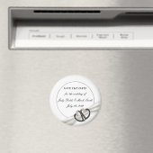 ブラックダイヤモンドとホワイトダイヤモンドのハートは日付磁石を保存 マグネット (インサイチュ (食洗機))