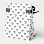 ブラックダイヤモンドのウェディングシャワーフェイボックス フェイバーボックス (裏面サイド)