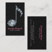 ブラックダイヤモンドの上にホワイトダイヤモンド 名刺 (正面/裏面)