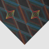 ブラックダイヤモンドエレガント抽象芸術の色パターン 薄葉紙 (詳細)