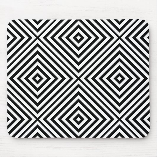 ブラックダイヤモンドシェブロン マウスパッド (正面)