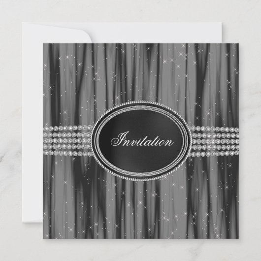 ブラックダイヤモンドブラックタイパーティー 招待状 (正面)