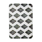 ブラックダイヤモンドブルテリア バスマット (正面縦)