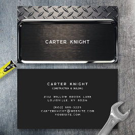 ブラックダイヤモンドプレート鋼 名刺