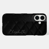 ブラックダイヤモンド柄 Case-Mate iPhoneケース (裏面 (横))