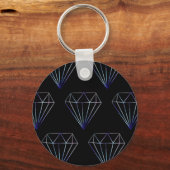 ブラックダイヤ結婚モンド婚約 キーホルダー (正面)